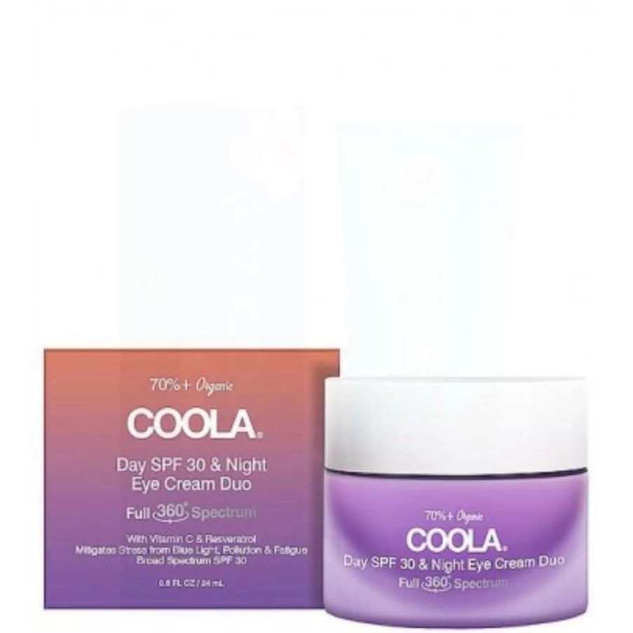 Coola SPF 30 Day Cream & Night Eye Cream Duo – Anti-Aging Moisturizer Set